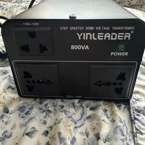 Yinleader 800VA Step Up Down Voltage Transformer Converter Regulator 110V/220V